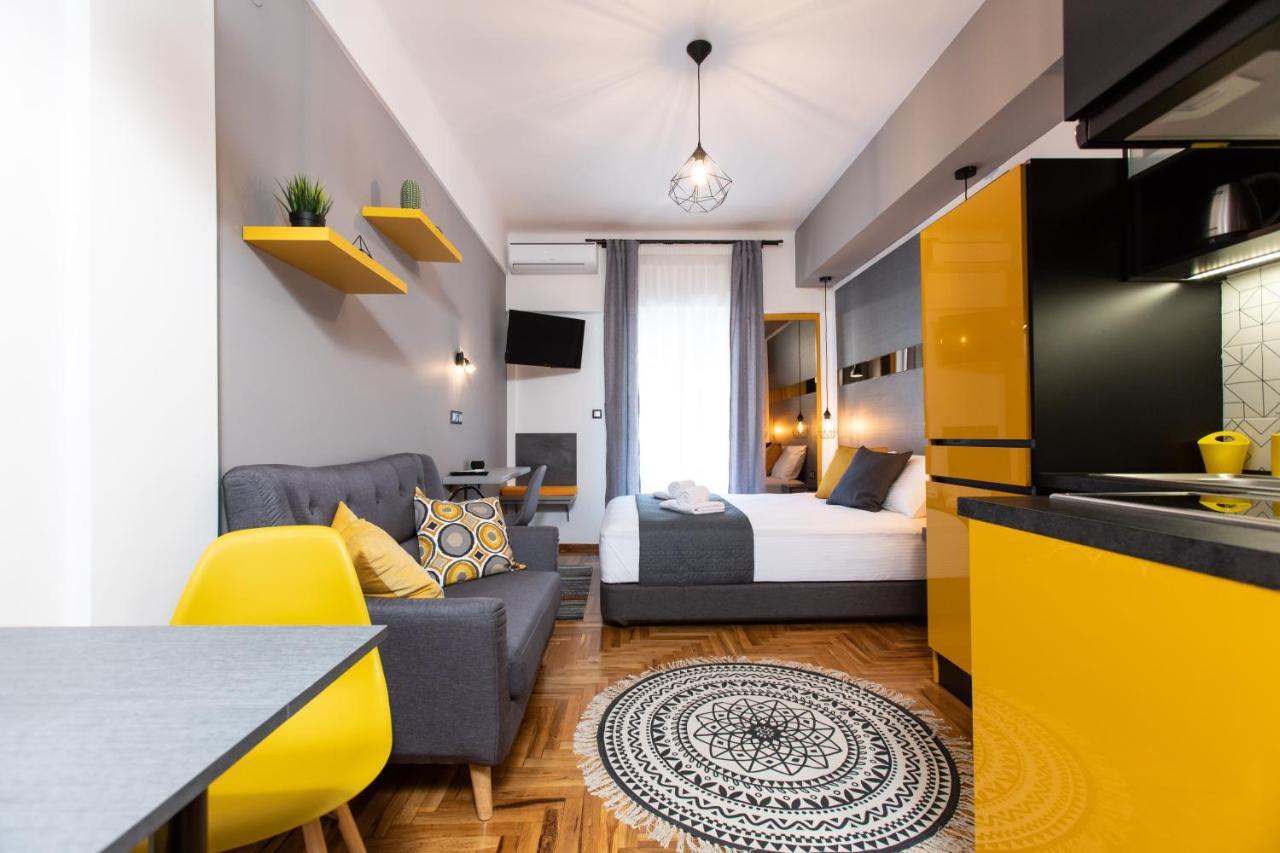 Downtown Luxury Boutique Suites : The Yellow Suite Saloniki Zewnętrze zdjęcie