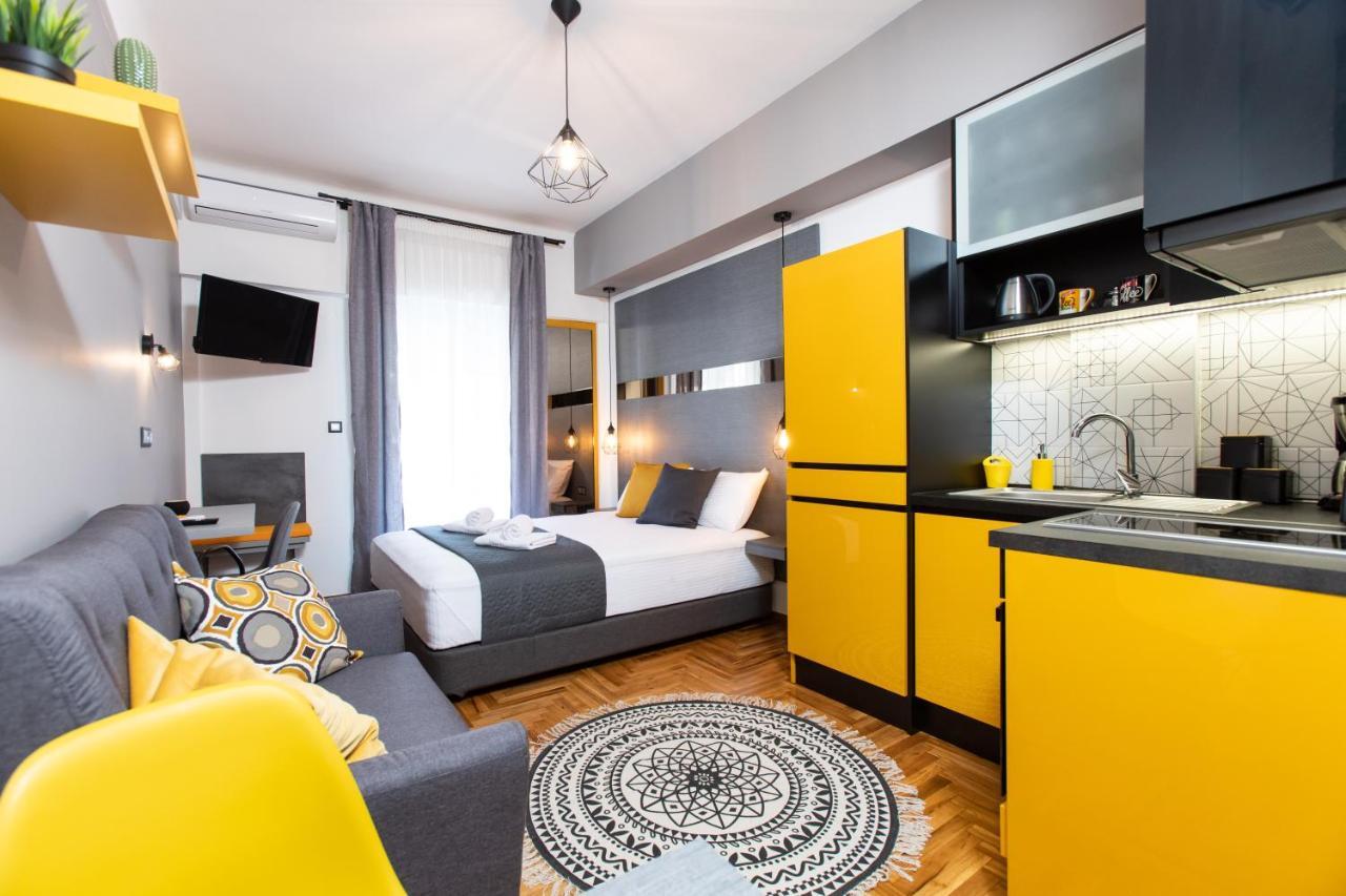 Downtown Luxury Boutique Suites : The Yellow Suite Saloniki Zewnętrze zdjęcie